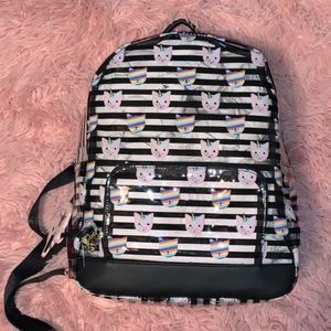Betsey Johnson Unicorn Print Full Size Clear Backpack